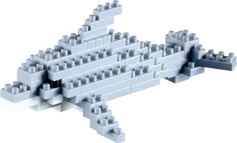 Dolfijn - Polybag - Level 1 by Brixies in Grijs – product photo