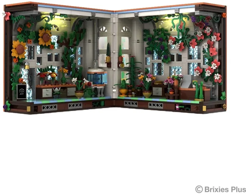 Modelbouwpakket, Booknook Flowershop, 222.605, 20,9x14,1x17,6 cm by Brixies in Diversen kleuren – product photo