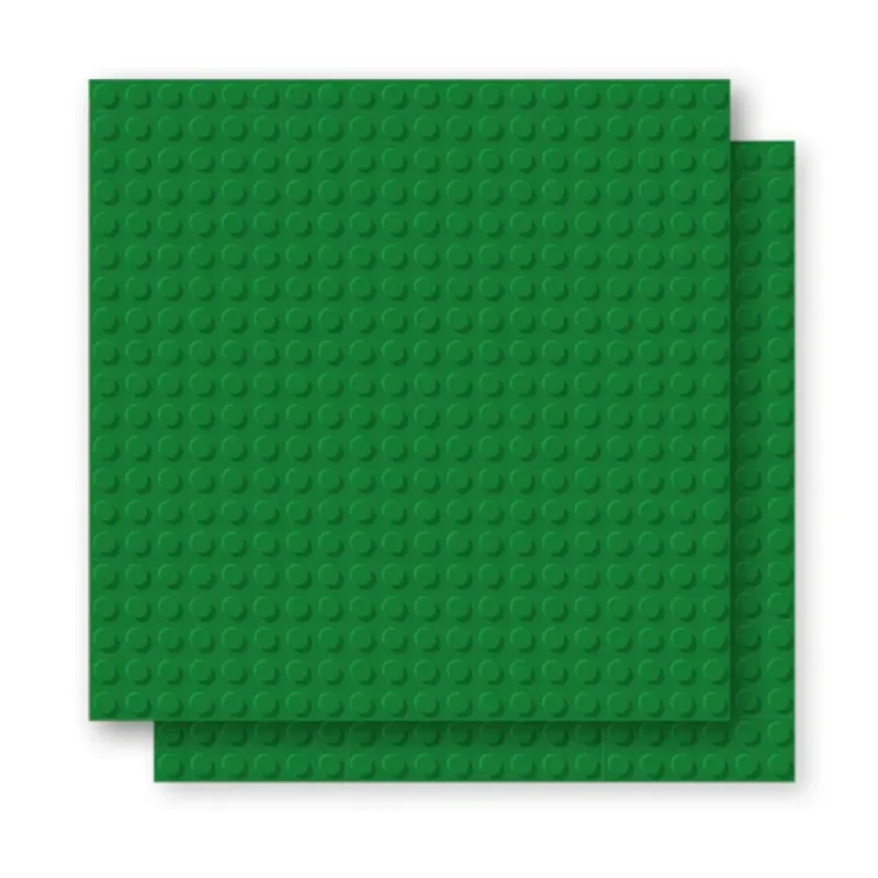 Plus Basis Platte Grün 20 x 20 Noppen von Brixies – Produktfoto