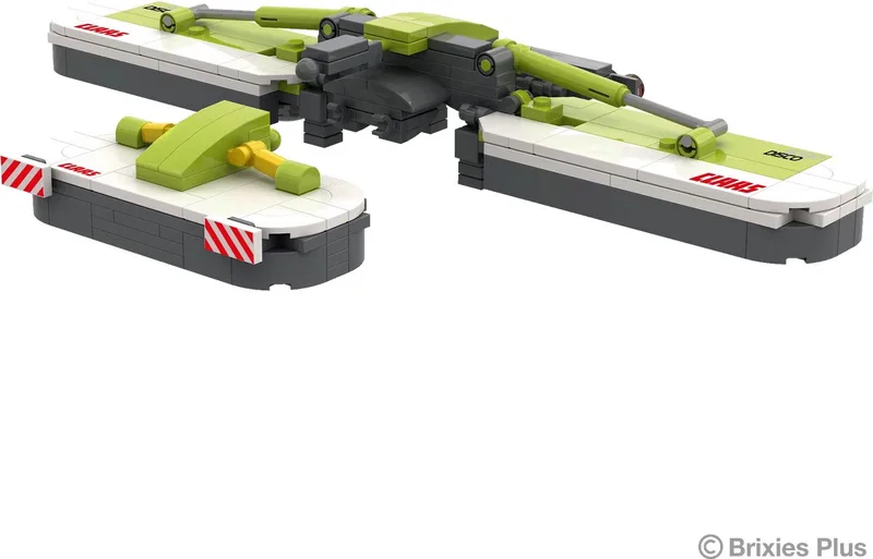 Plus CLAAS Disco Maaier Combinatie - Nano Bouwset Landbouw - 259 onderdelen - Vanaf 6 jaar fra Brixies i Grijs – produktbillede