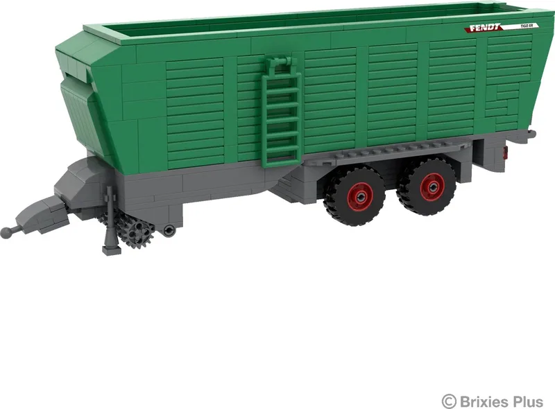 Plus Fendt Tigo XR - Nano Bouwset Aanhangwagen - 345 onderdelen - Vanaf 6 jaar de Brixies en Groen – photo du produit