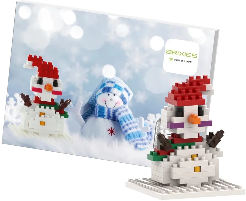 Postkaart – Sneeuwpop van Brixies – productfoto