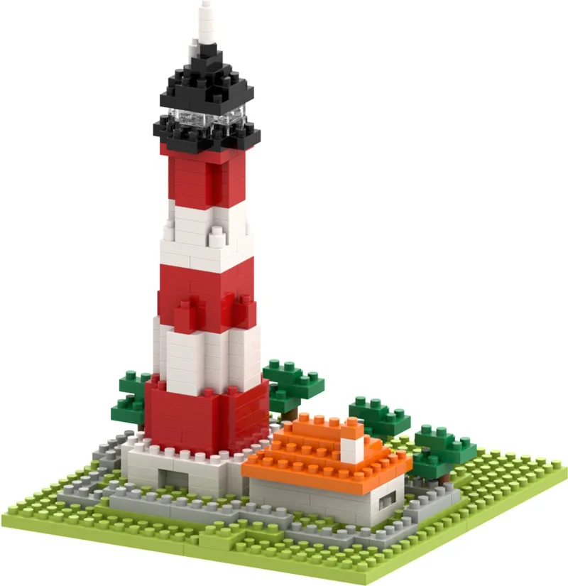Vuurtoren- Brixies- Bouwsteentjes-Bouwset by Brixies in Rood – product photo