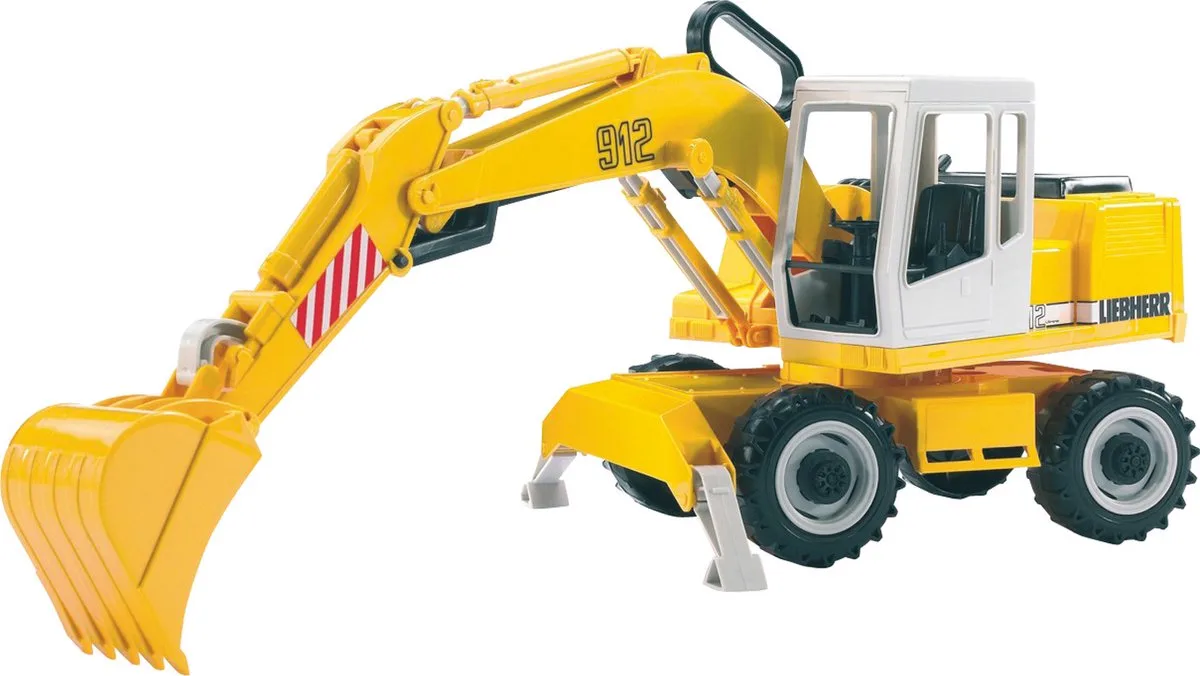 Liebherr Bagger von Bruder in Gelb – Produktfoto