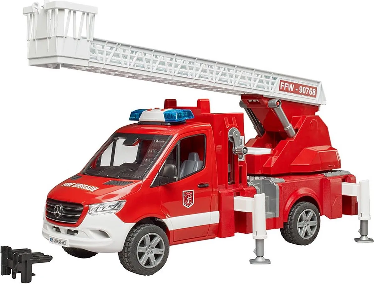 Bruder 2673 MB Sprinter Brandweerwagen från Bruder i Röd, Vit – produktbild