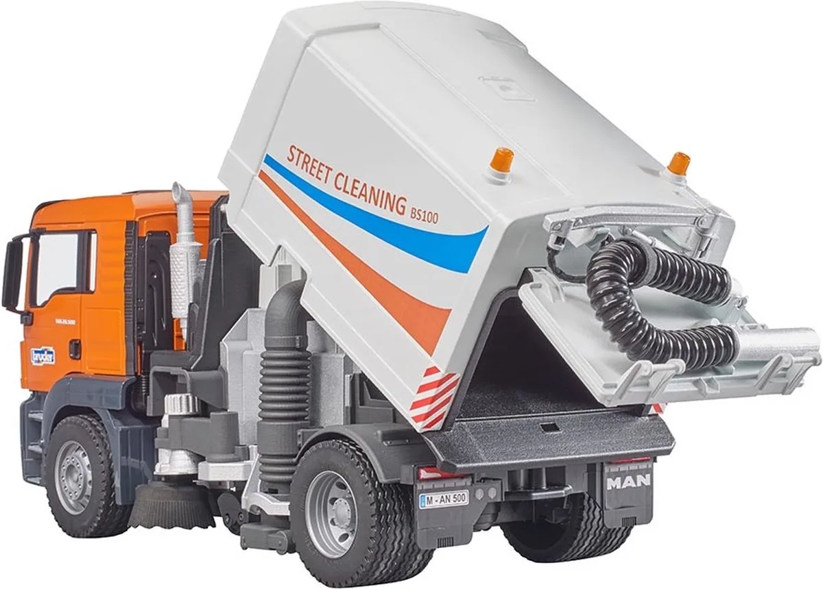MAN TGS LKW Vejrengøring Bruder køretøj 3780 fra Bruder i Orange – produktbillede