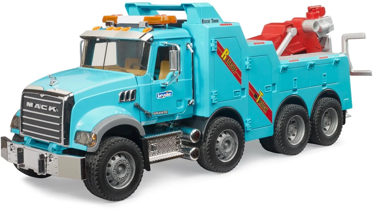 MACK Granite sleepwagen met licht en geluid (02831) von Bruder in Mehrfarbig – Produktfoto
