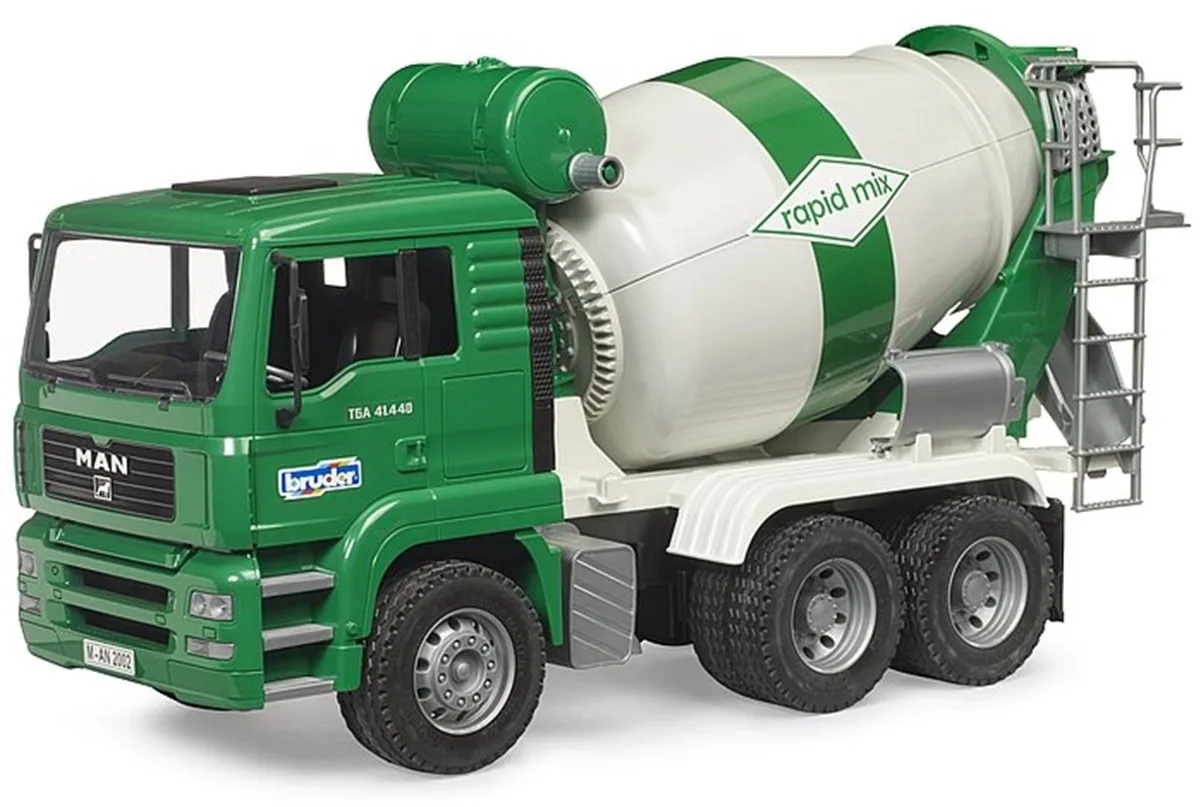MAN TGA vrachtwagen met cementmixer från Bruder i Flerfärgad – produktbild
