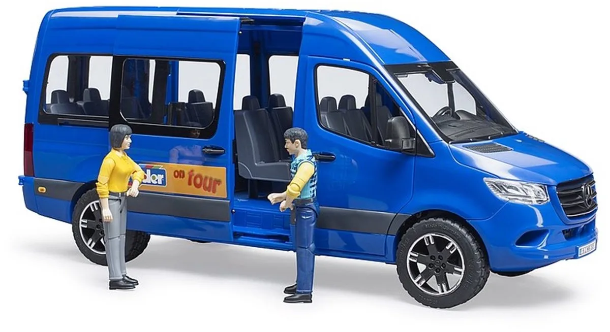 MB Sprinter Transfer met chauffeur en passagier van Bruder van Bruder in Print – productfoto