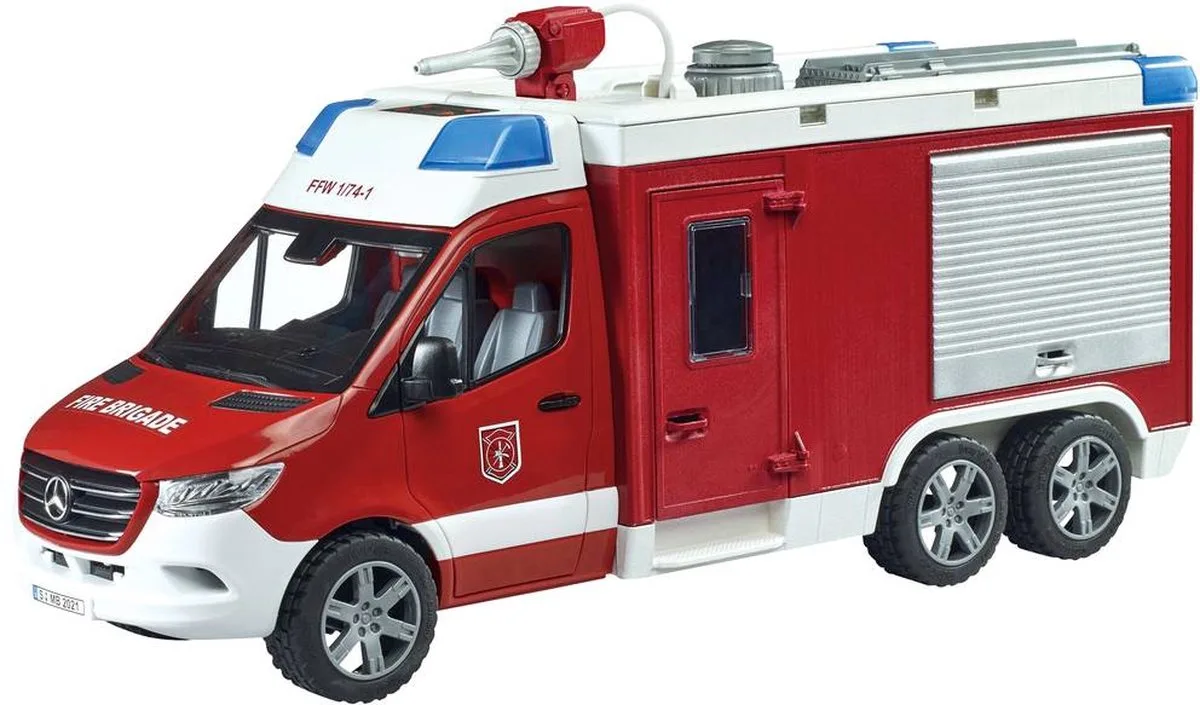 Mercedes Benz Kant-en-klaar model Bedrijfswagen(model) från Bruder i Röd, Vit – produktbild