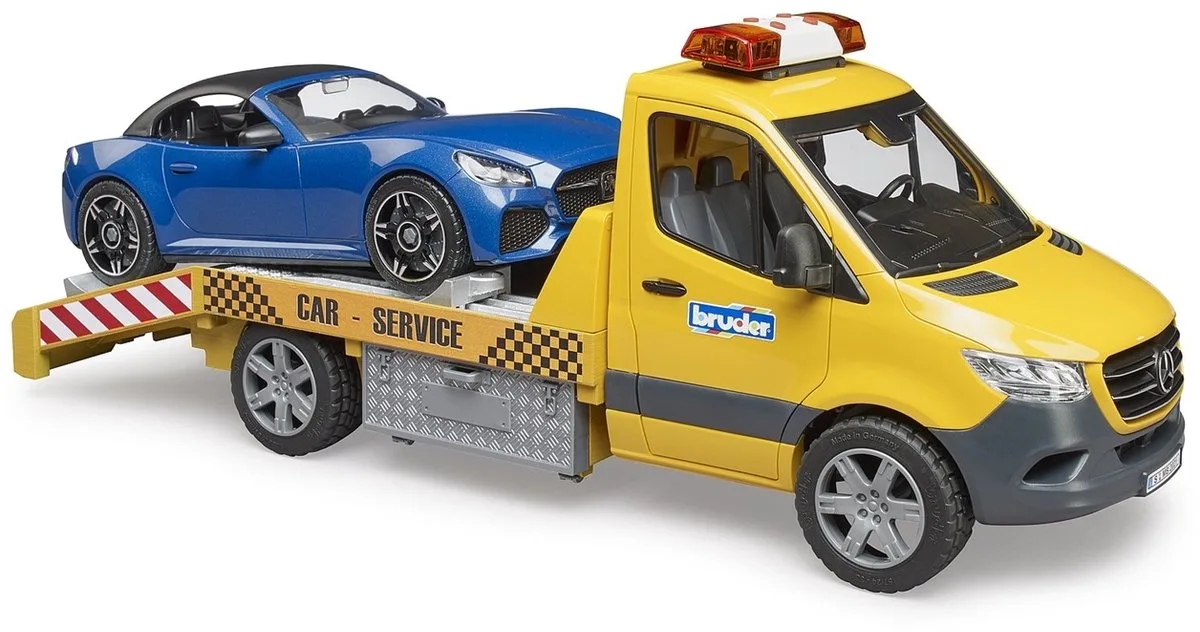 Mb Sprinter Kranmodul L+s Und Roadster von Bruder in Jaune et bleu – Produktfoto