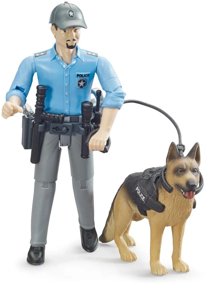 Politieagent met hond van Bruder van Bruder in Meerkleurig – productfoto
