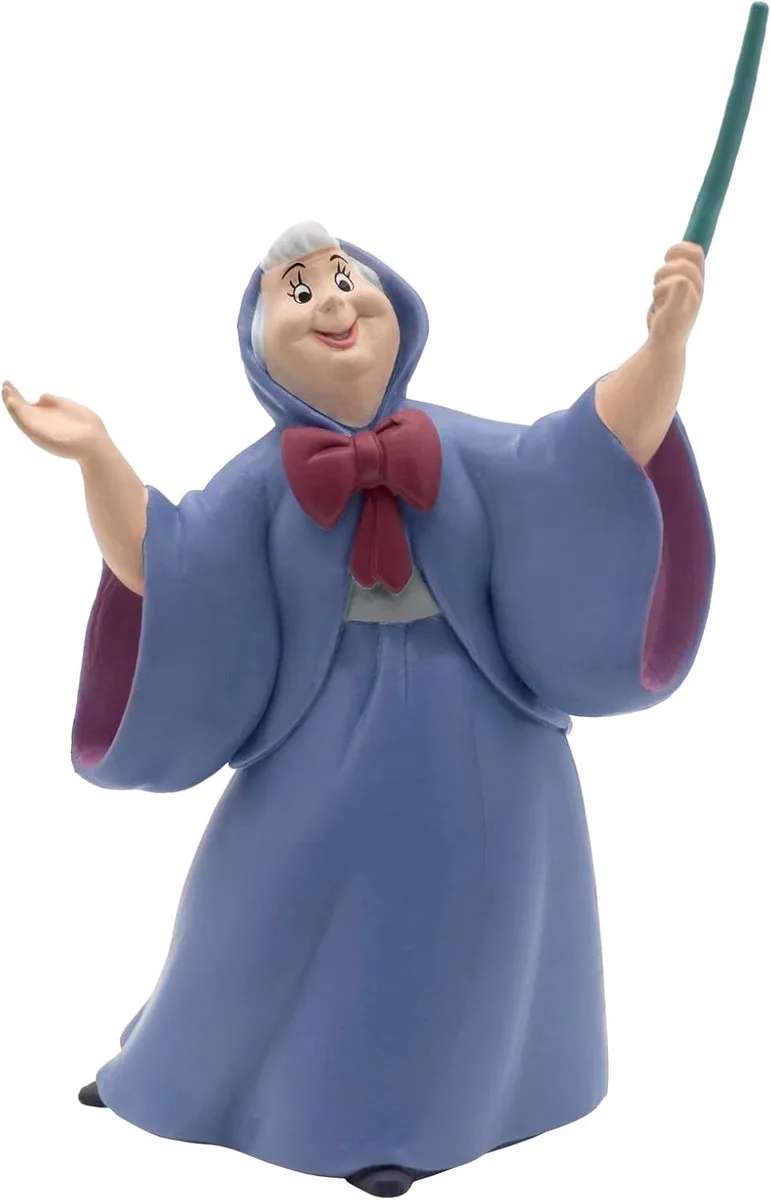 Bullyland 12359 – Speelfiguur Disney Assepoester met Feeën-Moeder – levensecht en detailrijk vormgegeven – ideaal als taartfiguur, verzamelobject of klein cadeautje voor kinderen vanaf 3 jaar de Bullyland en Moeder Fee – photo du produit