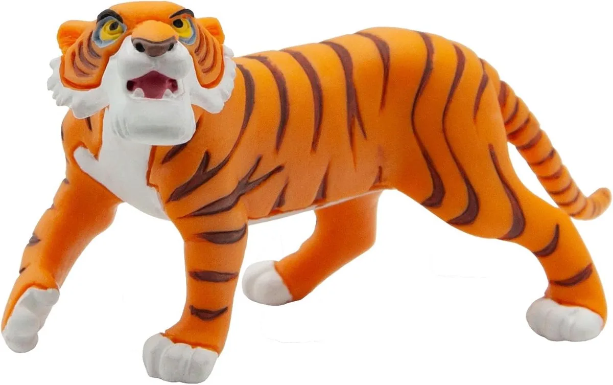Bullyland 12376 – Speelfiguur Disney The Jungle Book met Shere Khan – levensecht en detailrijk vormgegeven – ideaal als taartfiguur, verzamelobject of klein cadeautje voor kinderen vanaf 3 jaar från Bullyland i Jungle Book Shere Khan – produktbild