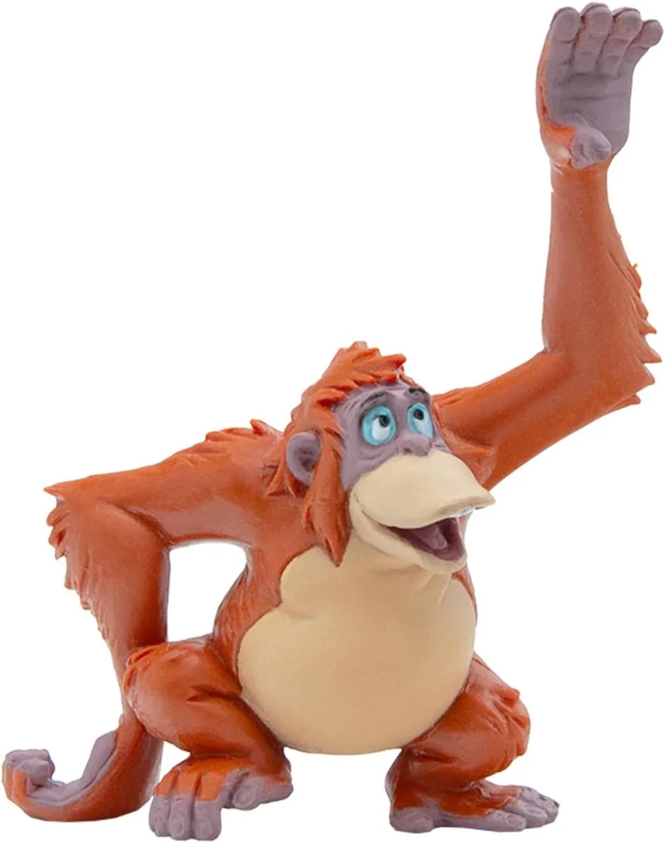 Bullyland 12383 – Koning Louie – levensecht en detailrijk vormgegeven, ca. 8,3cm - ideaal als taartfiguur en klein cadeautje voor kinderen vanaf 3 jaar. från Bullyland i Jungle Book Koning Louie – produktbild