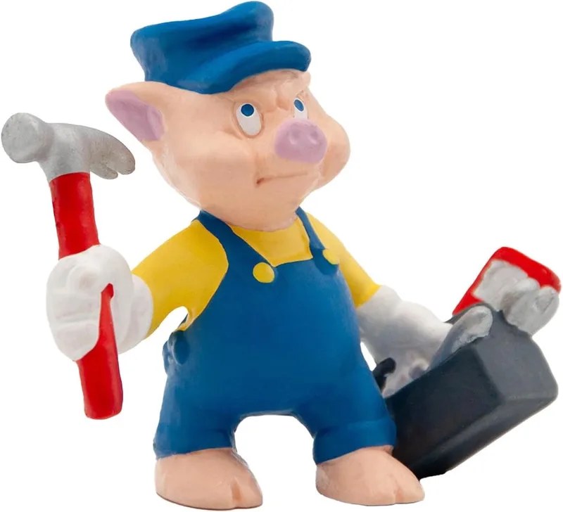 Bullyland 12492 – Speelfiguur Disney De Drie Biggetjes met – levensecht en detailrijk vormgegeven – ideaal als taartfiguur, verzamelobject of vrolijk cadeau voor kinderen vanaf 3 jaar by Bullyland in Slimmie – product photo