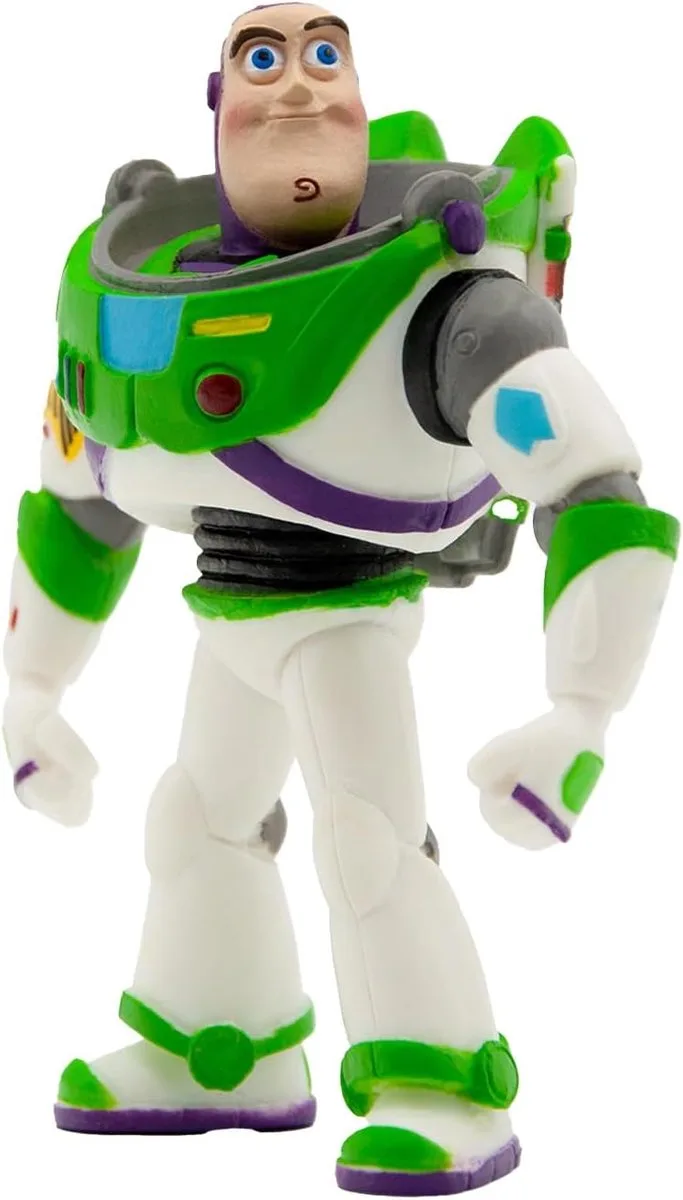 Bullyland 12760 – Speelfiguur Disney Pixar Toy Story met Buzz Lichtjaar – levensecht en detailrijk vormgegeven – ideaal als taartfiguur, verzamelobject of stoer cadeau voor kinderen vanaf 3 jaar de Bullyland en Groen wit – photo du produit