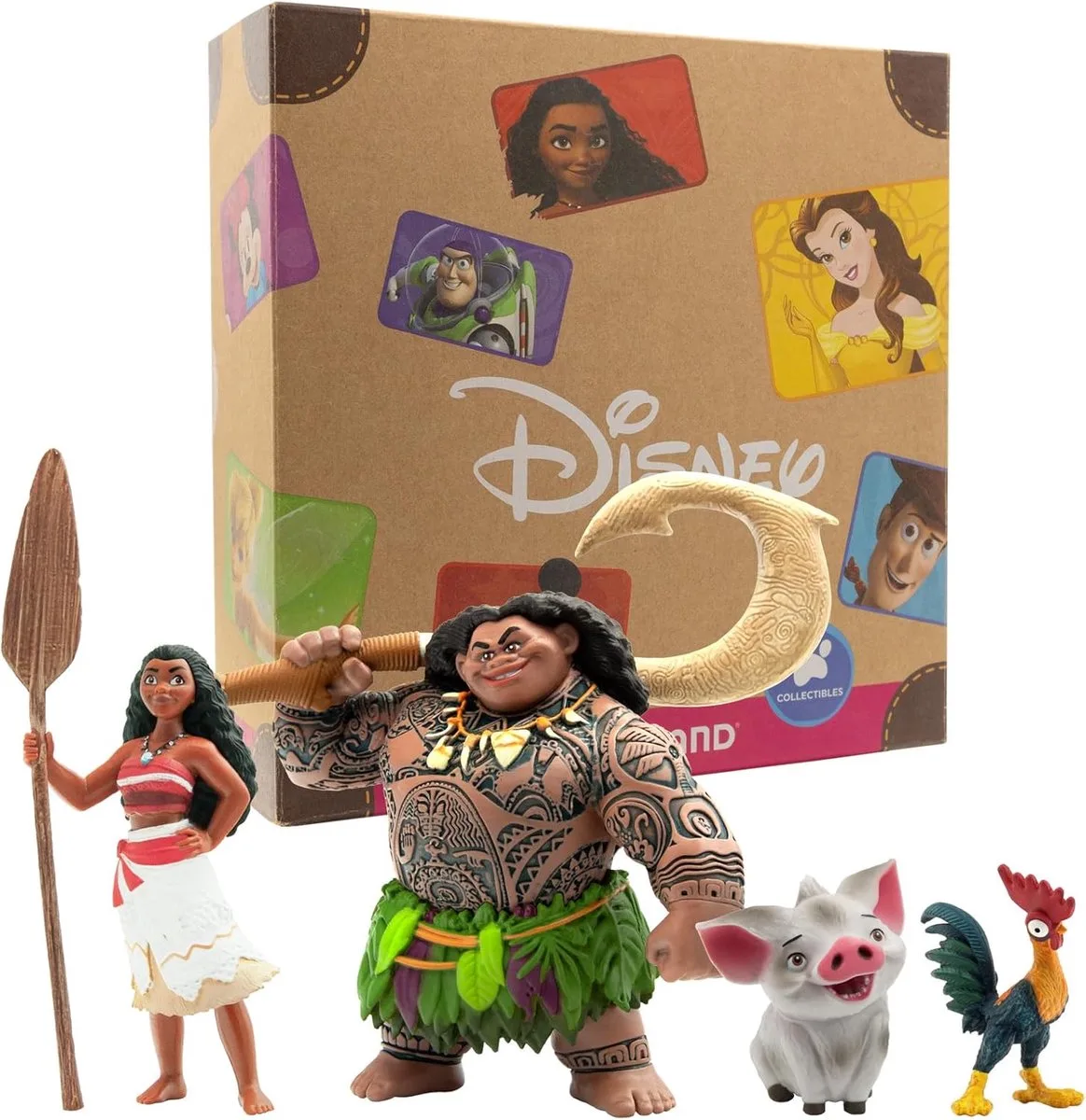Bullyland 13261 – Disney – speelfiguurset – levensecht en detailrijk vormgegeven – ideaal als educatief speelfiguur, decoratie of cadeau voor kinderen vanaf 3 jaar fra Bullyland i Vaiana Set HeiHei – produktbillede