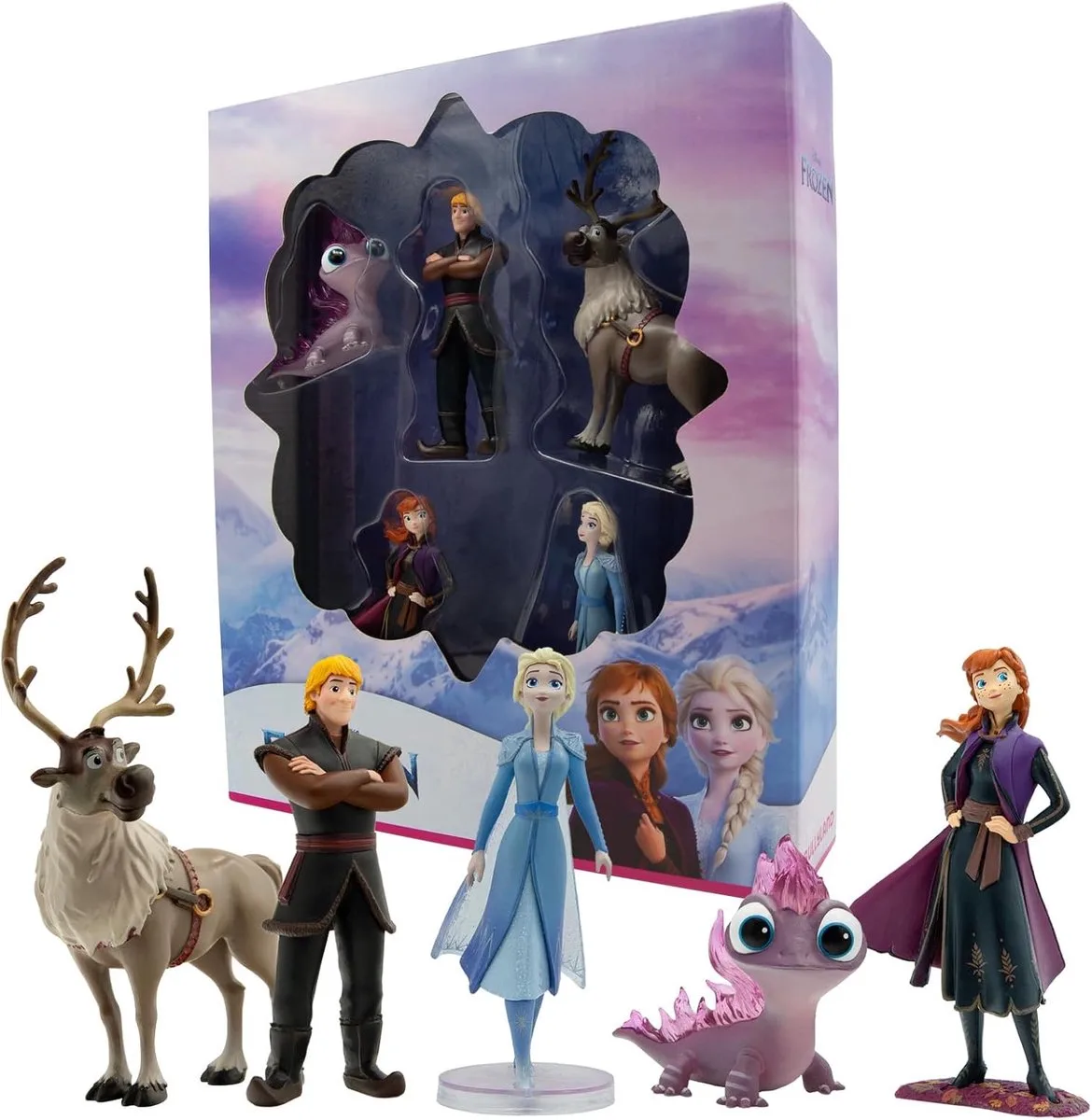 Bullyland 13414 – Disney Frozen 2 Cadeauset (Bumper Pack) – set met meerdere speelfiguren – levensecht en detailrijk vormgegeven – ideaal als educatief speelfiguur, decoratie of cadeau voor kinderen vanaf 3 jaar. van Bullyland in Meerkleurig – productfoto