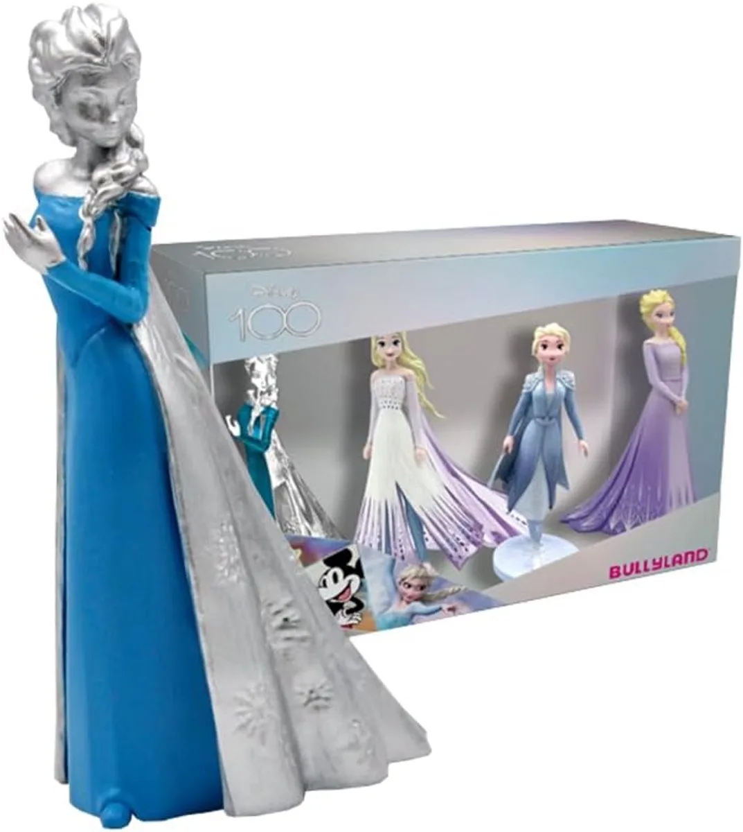 Bullyland 13415 – Speelset en verzamelfiguren Frozen met 4 verschillende Elsa-figuren – levensecht en detailrijk vormgegeven – ideaal als taartfiguur of cadeau voor kinderen vanaf 3 jaar från Bullyland i Elsa 4 figuren – produktbild