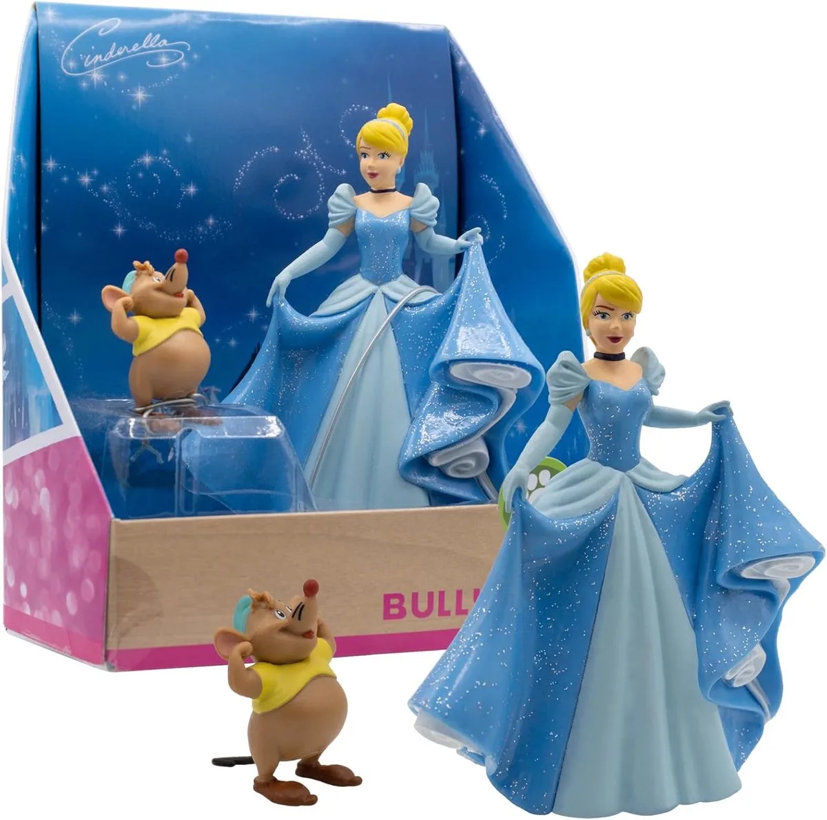 Bullyland 13438 – Speelfiguren Disney Assepoester & Guusje – levensecht en detailrijk vormgegeven – ideaal als taartfiguur, verzamelobject of feestelijk cadeau voor kinderen vanaf 3 jaar från Bullyland i Assepoester & Guusje – produktbild