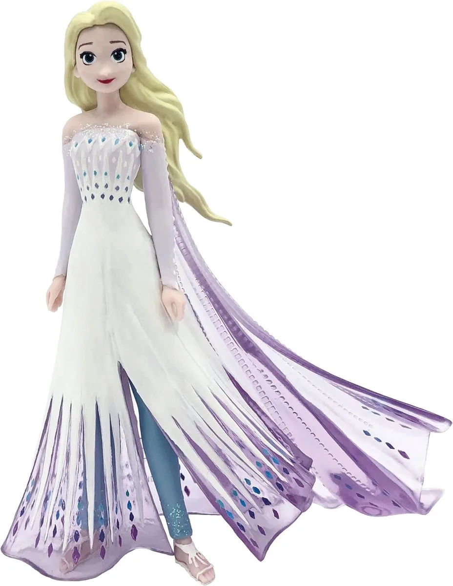 Bullyland 13517 – Speelfiguur en verzamelfiguur Elsa uit Frozen 2, ca. 9,5 cm – levensecht en detailrijk vormgegeven – ideaal als taartfiguur en klein cadeautje voor kinderen vanaf 3 jaar. från Bullyland i Elsa Frozen 2 – produktbild