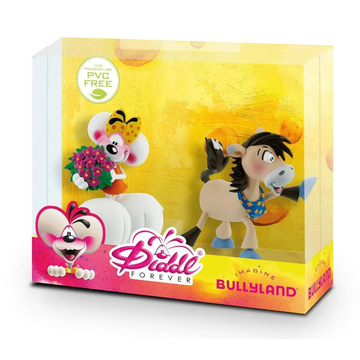 Bullyland 43467 Spielfigurenset Diddl Forever Diddlina mit Blumen und Pferd de Bullyland – photo du produit