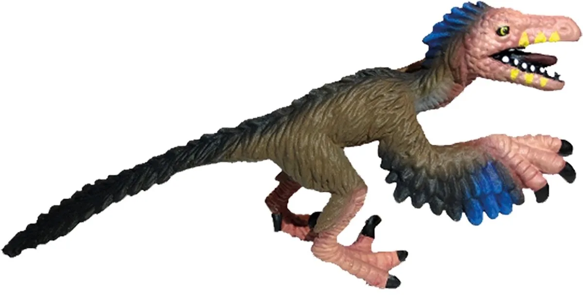 Bullyland 61312 – Speelfiguur Mini‑Dinosaurus – ca. 5–7 cm – levensecht en detailrijk vormgegeven – ideaal als educatief speelfiguur, decoratie of klein cadeautje voor kinderen vanaf 3 jaar. von Bullyland in Velociraptor – Produktfoto