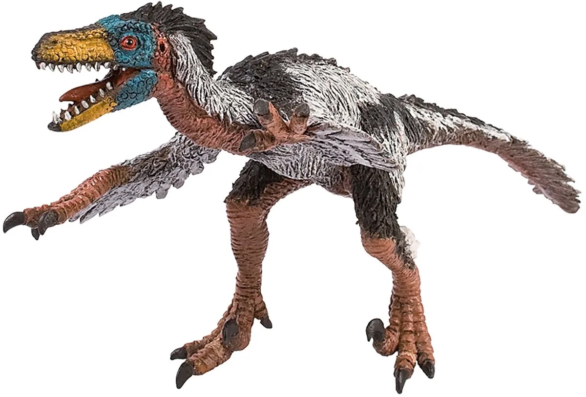 Bullyland 61466 – Speelfiguur Velociraptor Museum Lijn – ca. 9cm – levensecht en detailrijk vormgegeven – ideaal als educatief speelfiguur, decoratie of klein cadeautje voor kinderen vanaf 3 jaar. by Bullyland in Multicolour – product photo