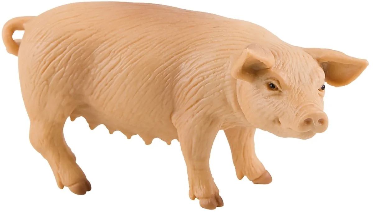 Bullyland 62311 – Speelfiguur Zeug – ca. 5-6cm – levensecht en detailrijk vormgegeven – ideaal als educatief speelfiguur, decoratie of klein cadeautje voor kinderen vanaf 3 jaar. fra Bullyland i Lyserød – produktbillede