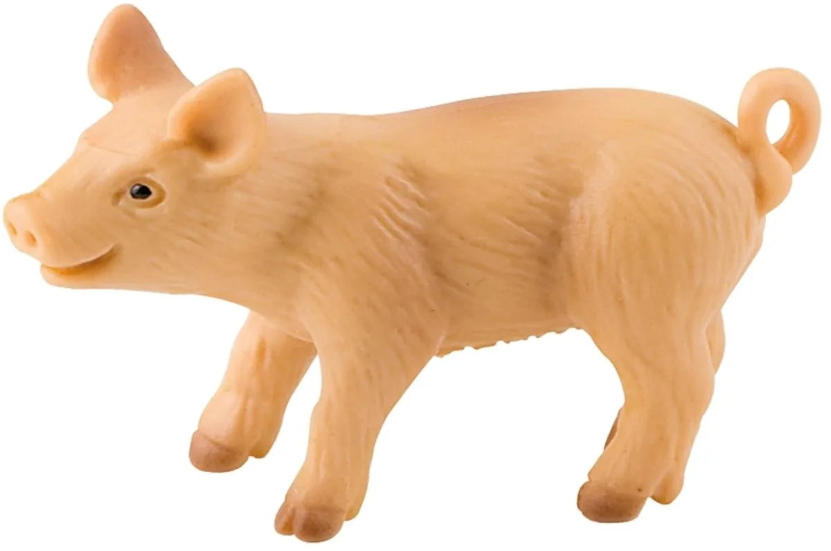 Bullyland 62312 – Speelfiguur en verzamelfiguur Biggetje, ca. 5,4 × 2,2 × 3,4 cm – levensecht en detailrijk vormgegeven – ideaal als taartfiguur en klein cadeautje voor kinderen vanaf 3 jaar. de Bullyland en Big – photo du produit