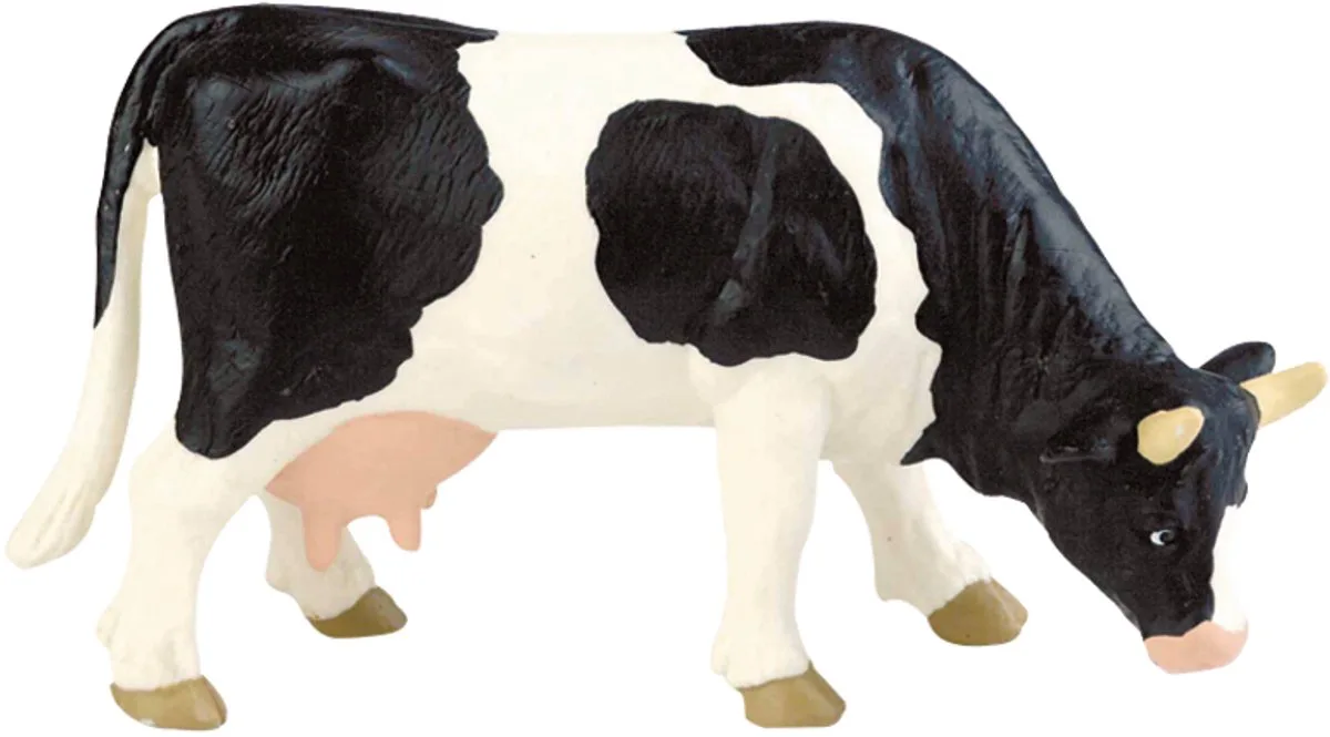 Bullyland 62442 – Speelfiguur en verzamelfiguur Zwart/Wit – ca. 9 cm – levensecht en detailrijk vormgegeven – ideaal als educatief speelfiguur, taartdecoratie of klein cadeautje voor kinderen vanaf 3 jaar. de Bullyland en Koe Liesel – photo du produit