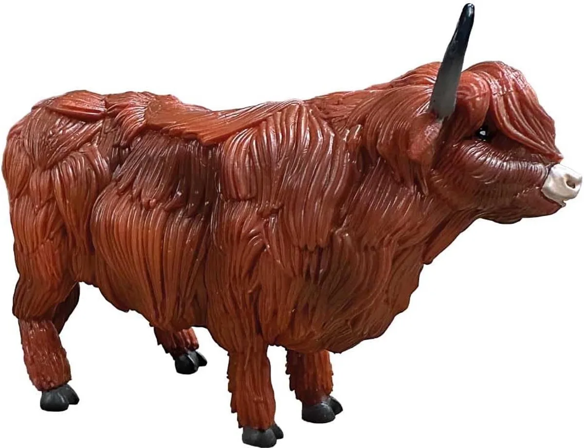 Bullyland 62445 – Speelfiguur en verzamelfiguur Hooglander Koe – ca. 9,5 cm – levensecht en detailrijk vormgegeven – ideaal als educatief speelfiguur en klein cadeautje voor kinderen vanaf 3 jaar. de Bullyland en Koe Hooglander – photo du produit