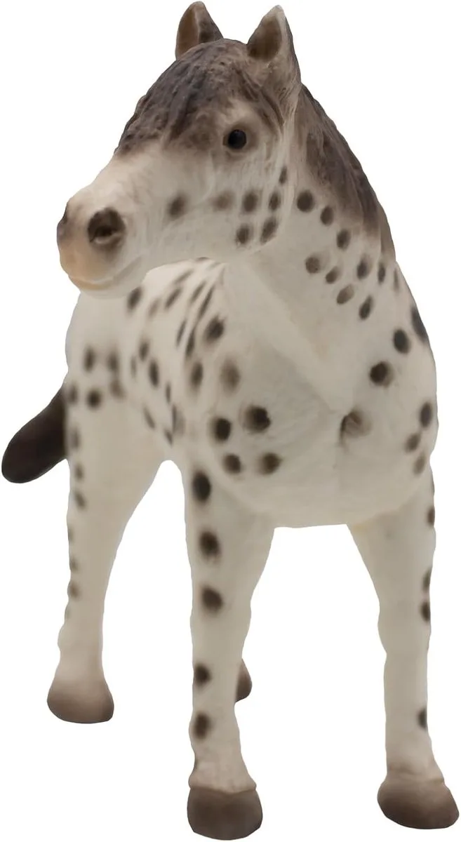 Bullyland 62621 – Speelfiguur en verzamelfiguur Knabstrupper Hengst – ca. 12 cm – levensecht en detailrijk vormgegeven – ideaal als educatief speelfiguur, taartdecoratie of klein cadeautje voor kinderen vanaf 3 jaar. von Bullyland in Paard Knabstrupper Hengst – Produktfoto
