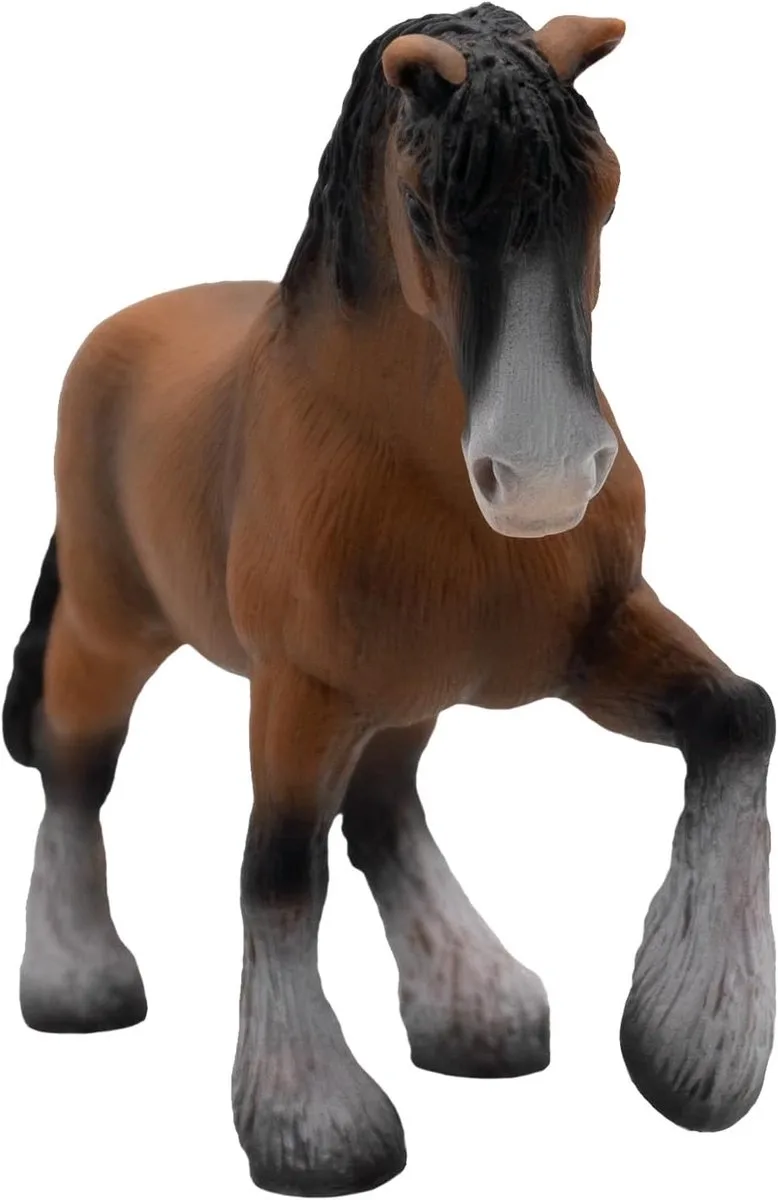 Bullyland 62666 – Speelfiguur en verzamelfiguur Shire Paard ruin – ca. 13 cm – levensecht en detailrijk vormgegeven – ideaal als educatief speelfiguur en cadeau voor kinderen vanaf 3 jaar. by Bullyland in Paard Shire – product photo