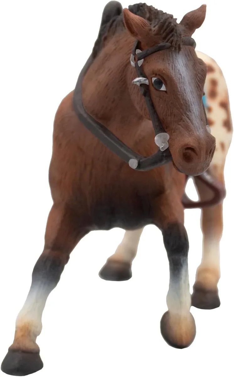 Bullyland 62668 – Speelfiguur en verzamelfiguur Appaloosa Hengst – ca. 11 cm – levensecht en detailrijk vormgegeven – ideaal als taartfiguur en klein cadeautje voor kinderen vanaf 3 jaar. de Bullyland en Paard Appaloosa Hengst – photo du produit
