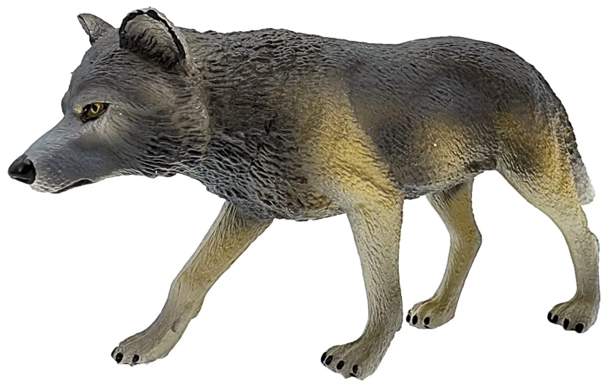 Bullyland 63460 – Speelfiguur Wolf – ca. 11cm – levensecht en detailrijk vormgegeven – ideaal als educatief speelfiguur, decoratie of klein cadeautje voor kinderen vanaf 3 jaar fra Bullyland – produktbillede