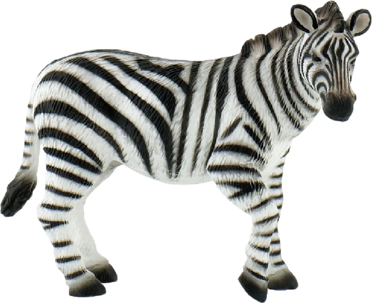 Bullyland 63675 – Speelfiguur en verzamelfiguur – ca. 9 cm – levensecht en detailrijk vormgegeven – ideaal als educatief speelfiguur, taartdecoratie of klein cadeautje voor kinderen vanaf 3 jaar. de Bullyland en Zebra – photo du produit