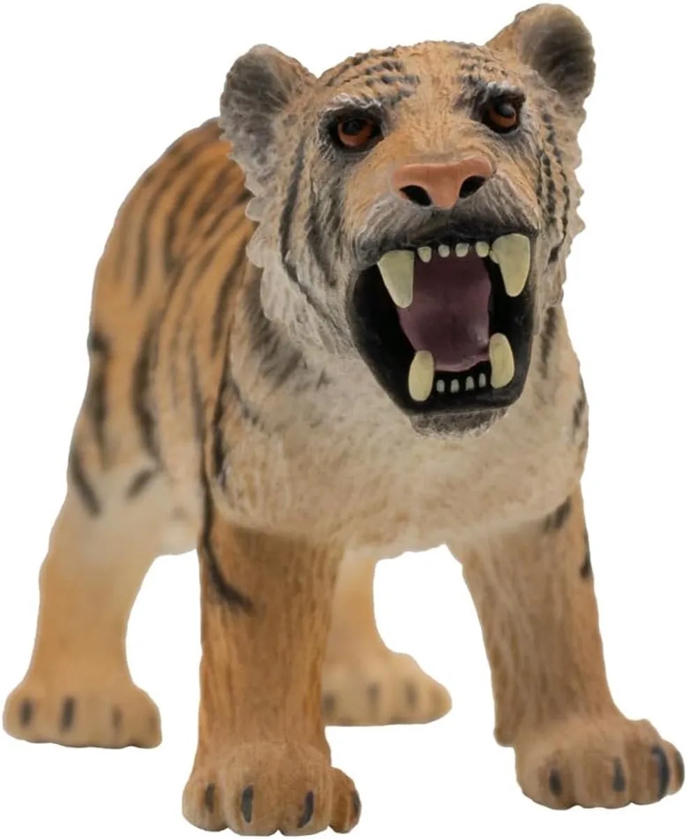 Bullyland 63683 – Speelfiguur Bruine Tijger – ca. 5,9cm – levensecht en detailrijk vormgegeven – ideaal als educatief speelfiguur, decoratie of klein cadeautje voor kinderen vanaf 3 jaar. från Bullyland i Tijger bruin – produktbild