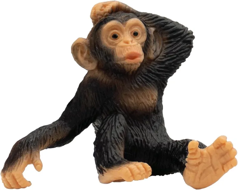 Bullyland 63686 – Jonge Chimpansee – ca. 5,3 cm – realistisch en handbeschilderd dierenfiguur – ideaal voor educatief spel, jungleverhalen of decoratie voor kinderen vanaf 3 jaar från Bullyland i Bruin Lichtbruin – produktbild