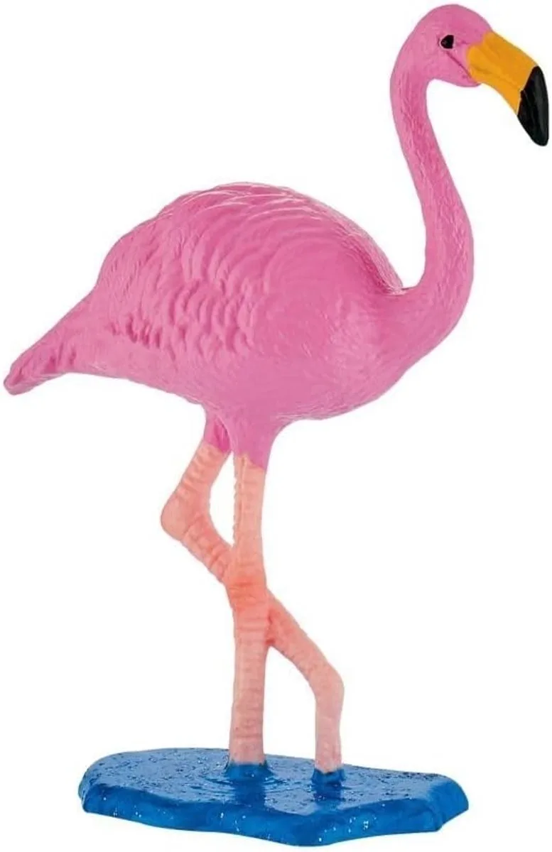 Bullyland 63716 – Speelfiguur Flamingo – levensecht en detailrijk vormgegeven – ideaal als decoratief figuurtje of vrolijk cadeau vanaf 3 jaar van Bullyland in Flamingo roze – productfoto