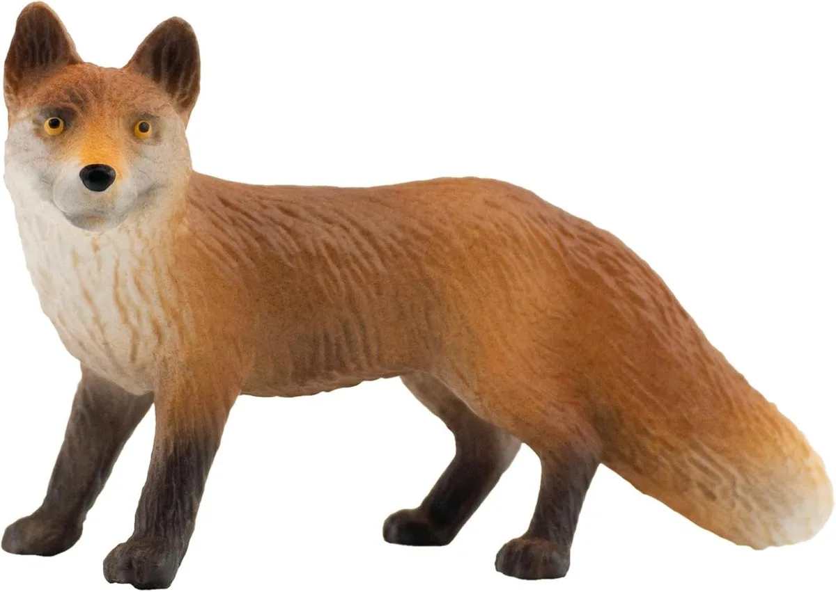 Bullyland 64445 – Speelfiguur Vos – ca. cm 4,6 – levensecht en detailrijk vormgegeven – ideaal als educatief speelfiguur, decoratie of klein cadeautje voor kinderen vanaf 3 jaar. de Bullyland en Marron, Orange – photo du produit