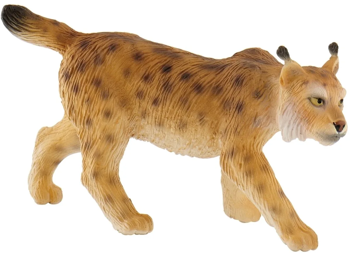 Bullyland 64449 – Speelfiguur – ca. 3,5cm – levensecht en detailrijk vormgegeven – ideaal als educatief speelfiguur, decoratie of klein cadeautje voor kinderen vanaf 3 jaar. by Bullyland in Lynx – product photo