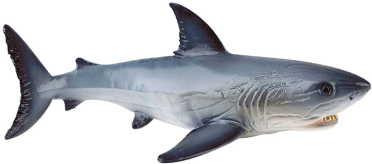 Bullyland 67410 – Speelfiguur en verzamelfiguur Grote – ca. 15 cm – levensecht en detailrijk vormgegeven – ideaal als educatief speelfiguur en cadeau voor kinderen vanaf 3 jaar. by Bullyland in Witte Haai – product photo