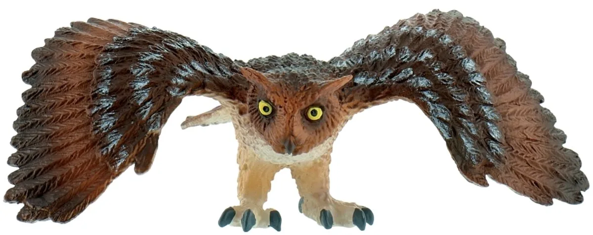 Bullyland 69396 – Speelfiguur Oehoe – ca. 7,4cm – levensecht en detailrijk vormgegeven – ideaal als educatief speelfiguur, decoratie of klein cadeautje voor kinderen vanaf 3 jaar från Bullyland i Vogel Oehoe – produktbild