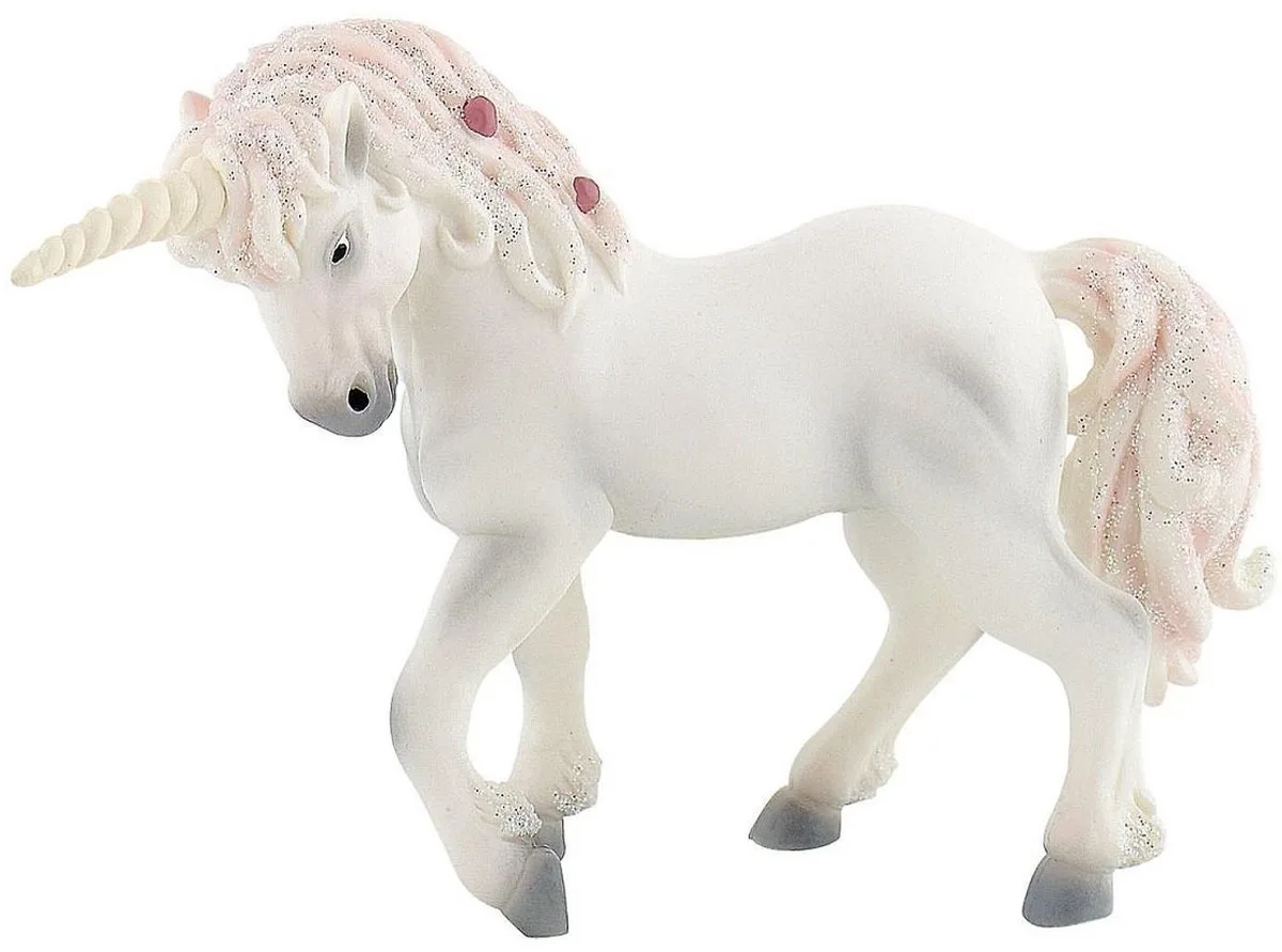 Bullyland 75519 – Speelfiguur en verzamelfiguur Eenhoorn – ca. 10 cm – levensecht en detailrijk vormgegeven – ideaal als fantasiefiguur, taartdecoratie of klein cadeautje voor kinderen vanaf 3 jaar. från Bullyland i Eenhoorn wit – produktbild