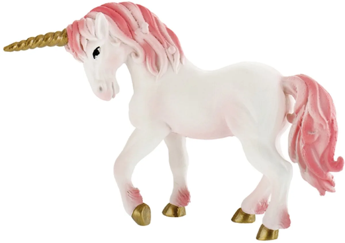 Bullyland 75570 – Speelfiguur en verzamelfiguur Eenhoorn Merrie – ca. 14 cm – sprookjesachtig en detailrijk vormgegeven – ideaal als fantasiefiguur en cadeau voor kinderen vanaf 3 jaar. von Bullyland in Eenhoorn roze wit – Produktfoto