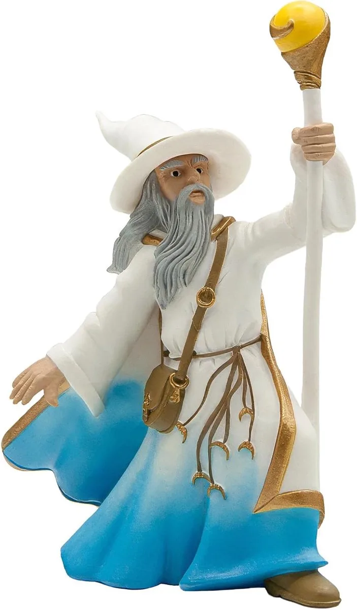 Bullyland 75621 – Speelfiguur Tovenaar Alfarinn – ca. 11,3cm – levensecht en detailrijk vormgegeven – ideaal als fantasiefiguur, decoratie of klein cadeautje voor kinderen vanaf 3 jaar fra Bullyland i Flerfarvet – produktbillede