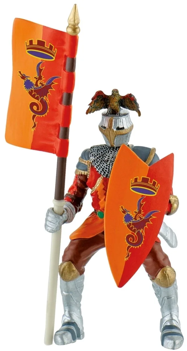 Bullyland 80782 – Speelfiguur Toernooi – ca. 12,5cm – levensecht en detailrijk vormgegeven – ideaal als fantasiefiguur, decoratie of klein cadeautje voor kinderen vanaf 3 jaar de Bullyland en Ridder rood – photo du produit