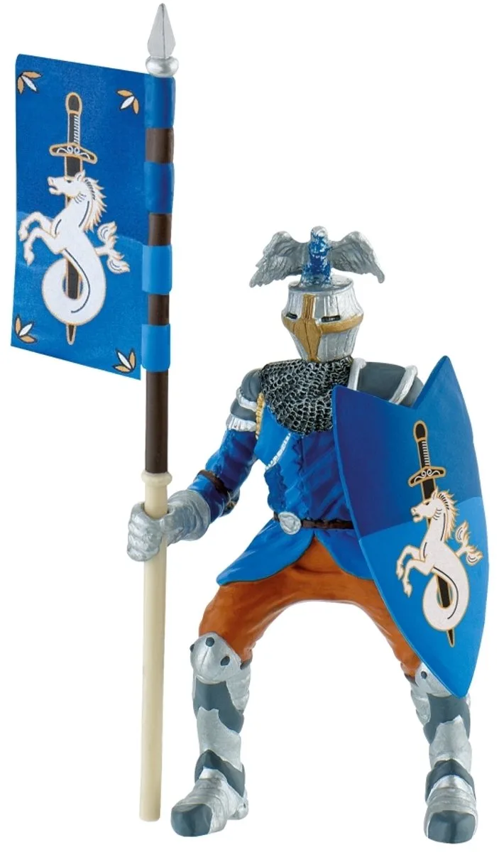Bullyland 80785 – Speelfiguur Toernooi – ca. 12,5cm – levensecht en detailrijk vormgegeven – ideaal als fantasiefiguur, decoratie of klein cadeautje voor kinderen vanaf 3 jaar by Bullyland in Ridder blauw – product photo